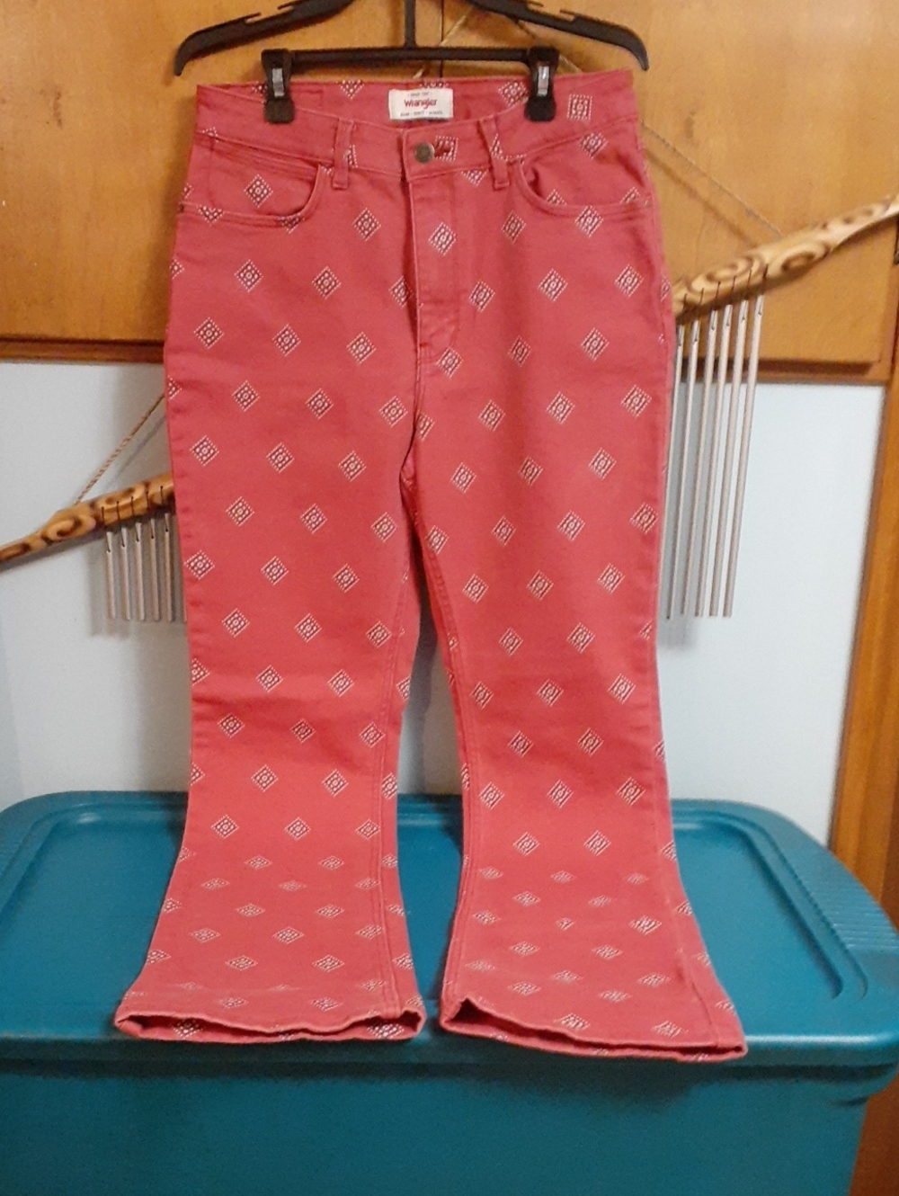 wrangler red diamond boot cut jeans